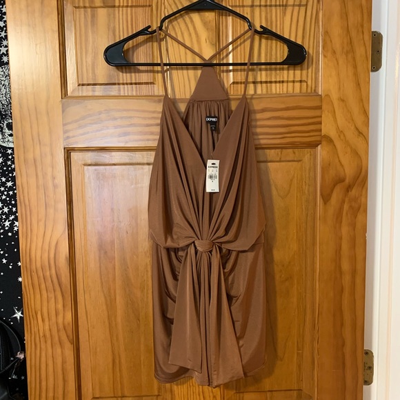 Express Tops - Express Brown Tank Top